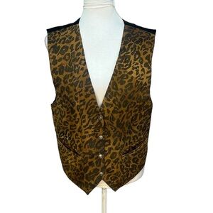 AJ Animal Print Leather Vest